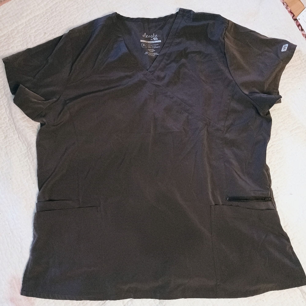 Women's Grey Srub Top XL